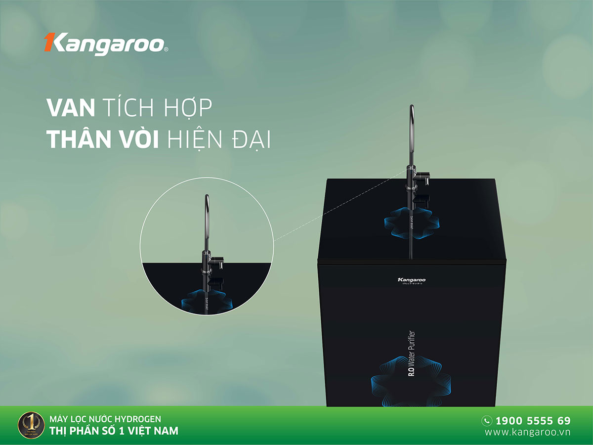 Van tích hợp thân vòi hiện đại - điều khiển cơ